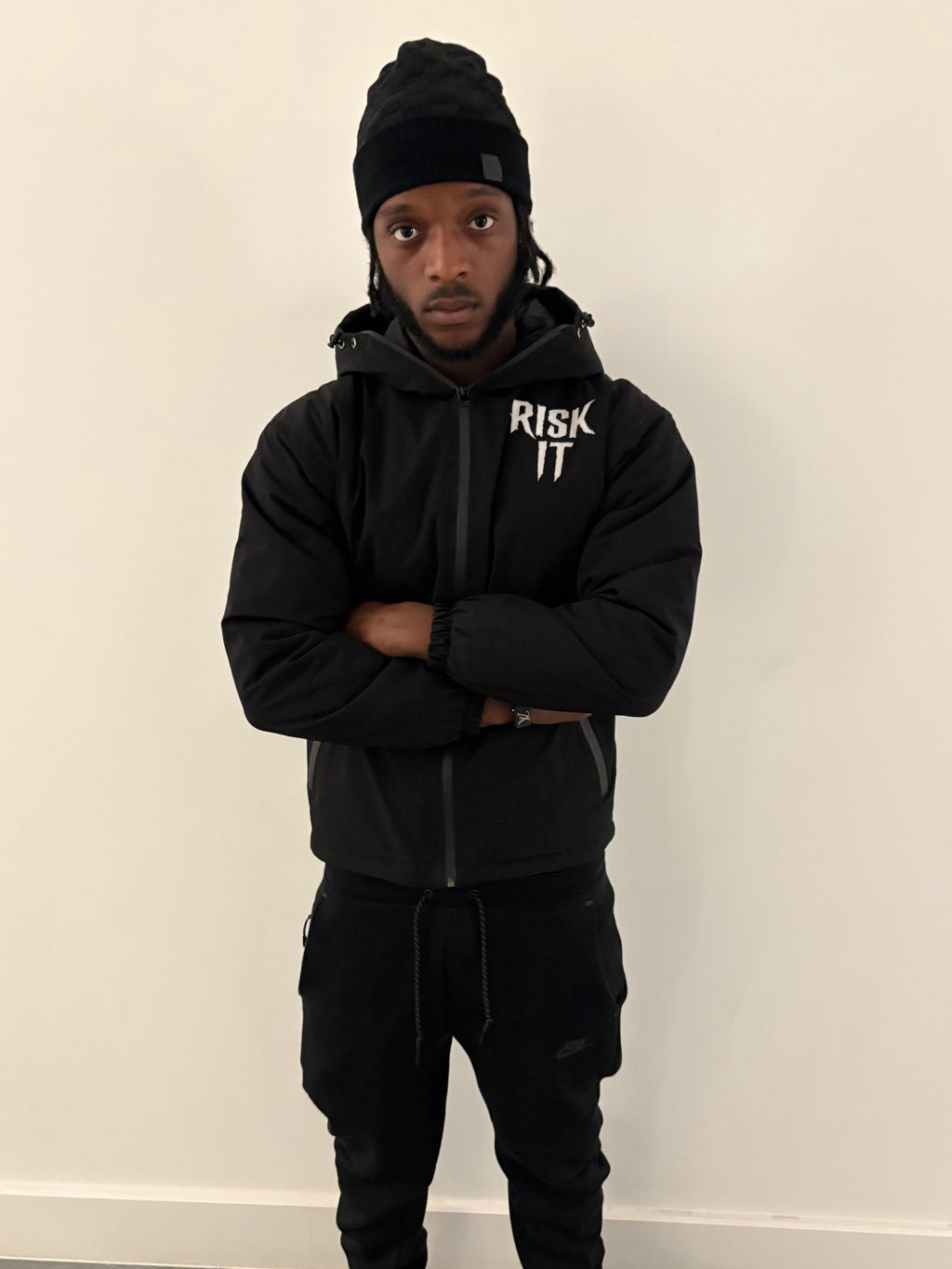 (BLACK) Risk It Jacket V1